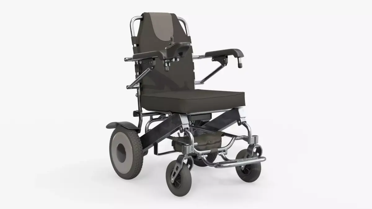 Lite powered folding wheelchair 3D model
