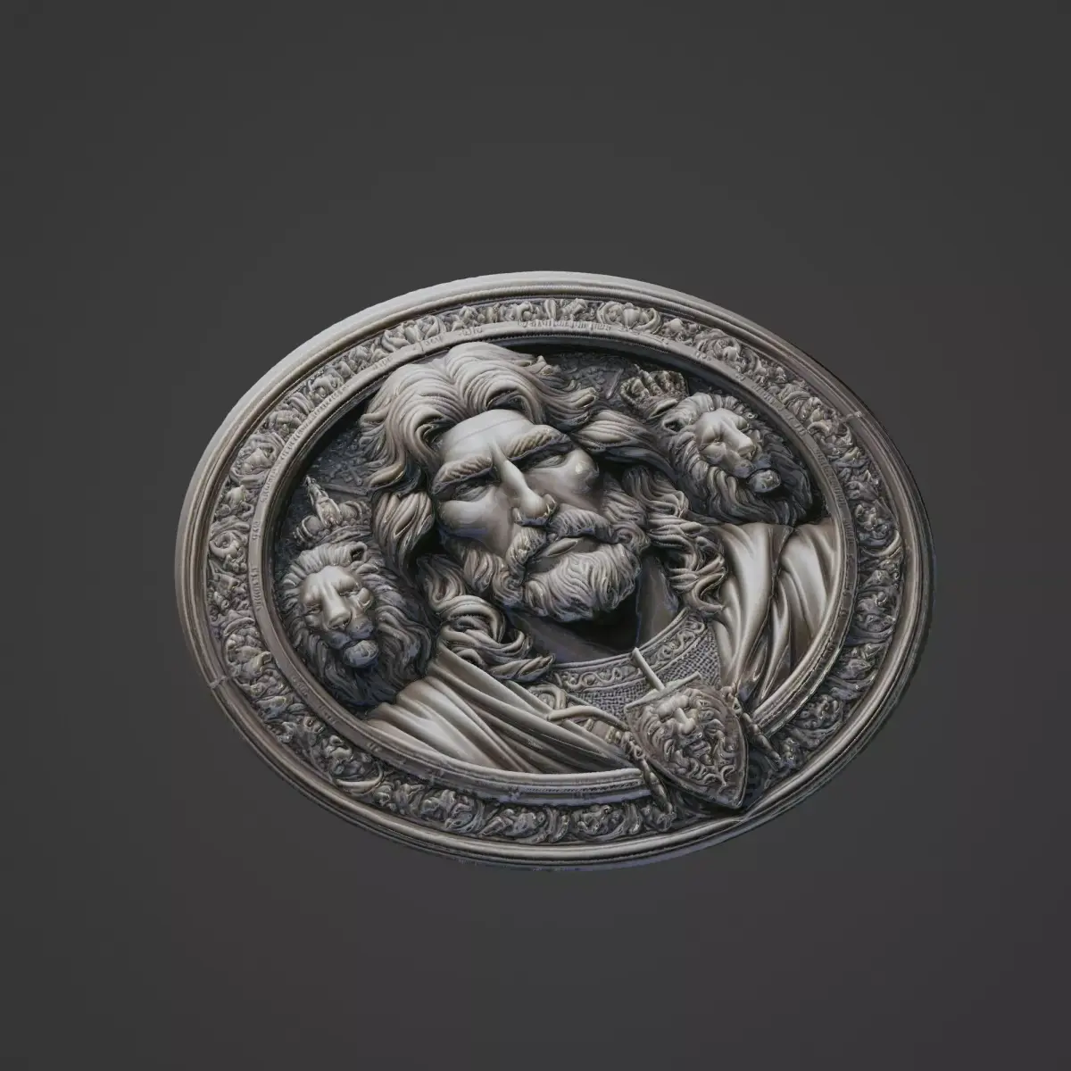 Richard the Lionheart Medallion 3D print model purchase