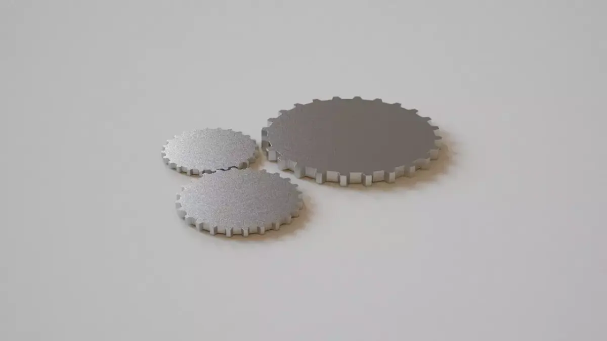 gears two Free low-poly 3D model