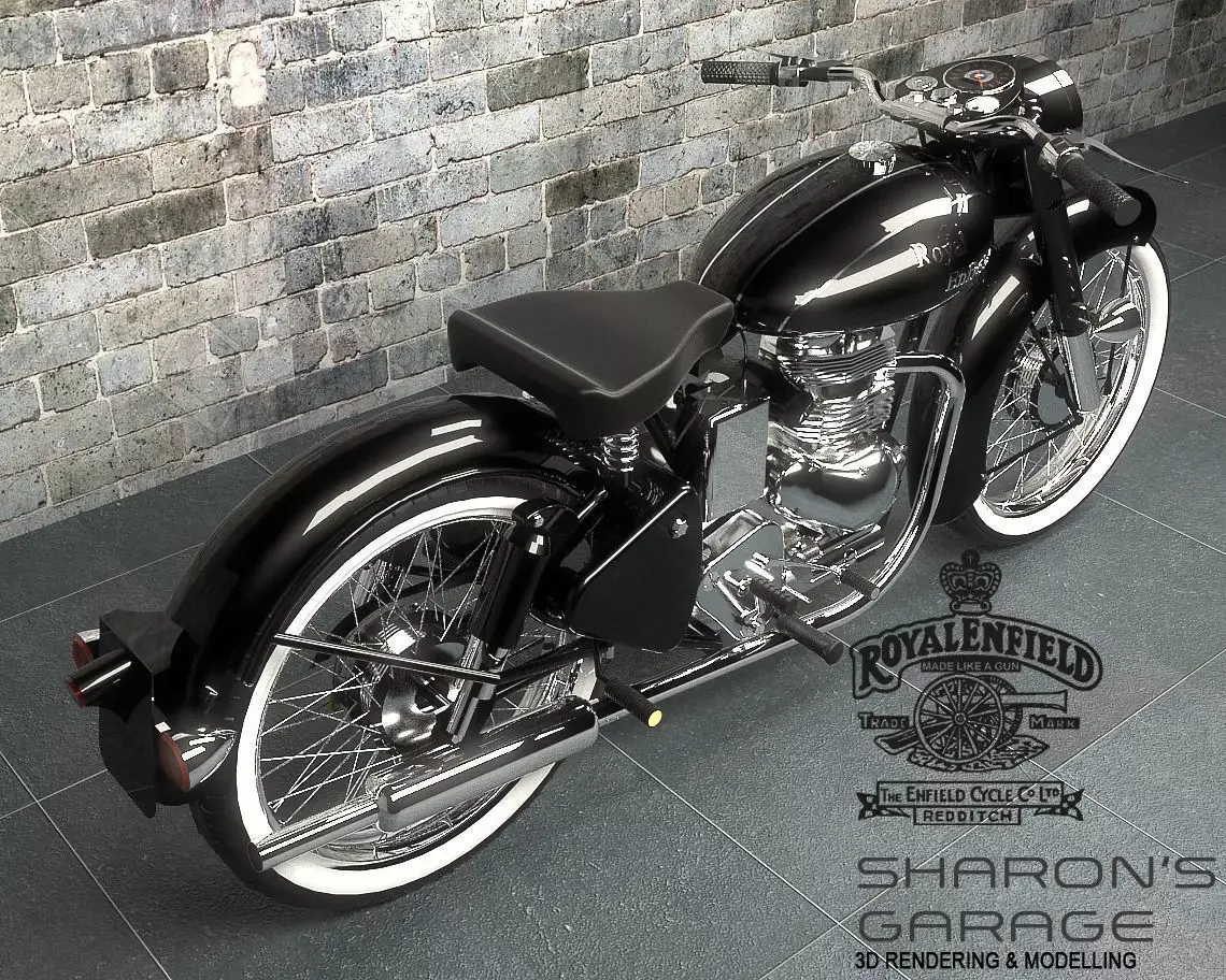 Royal Enfield Vintage Bike 3D model