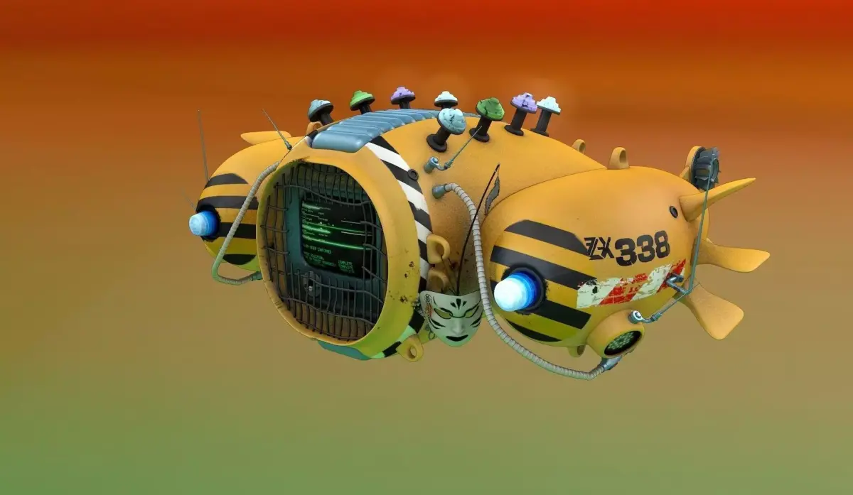 Television Ballon 2076 3D model