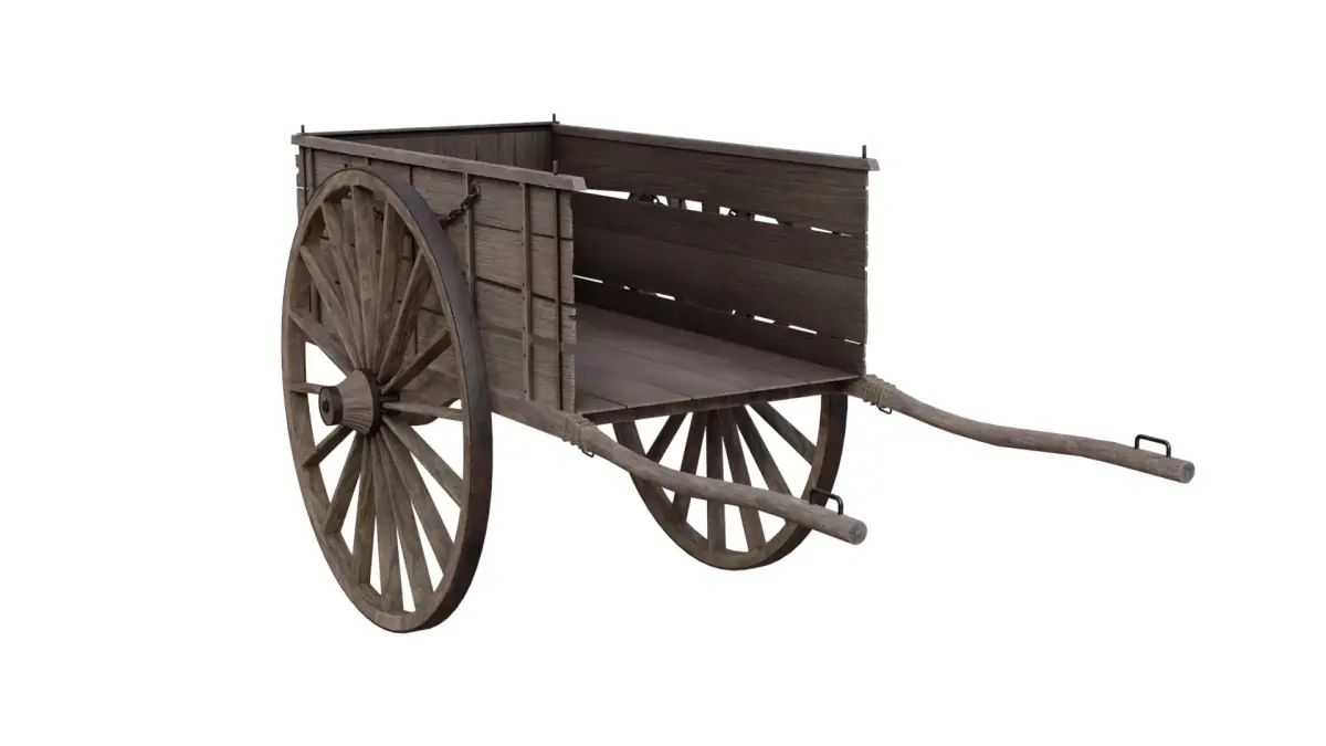 Medieval Wagon 3D model buy