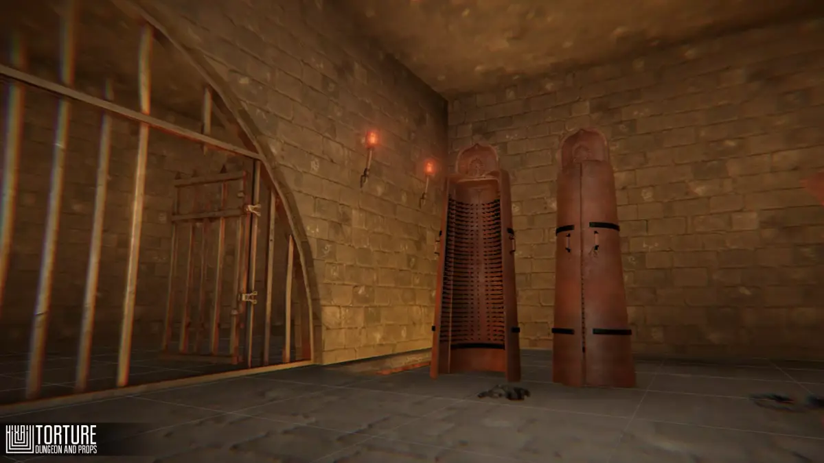 Torture - dungeon and props Low-poly 3D model