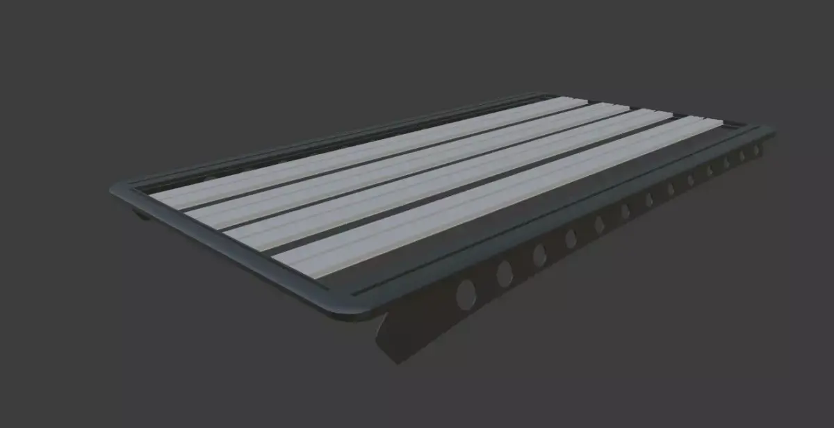Roof Rack for SUV Low-poly 3D model