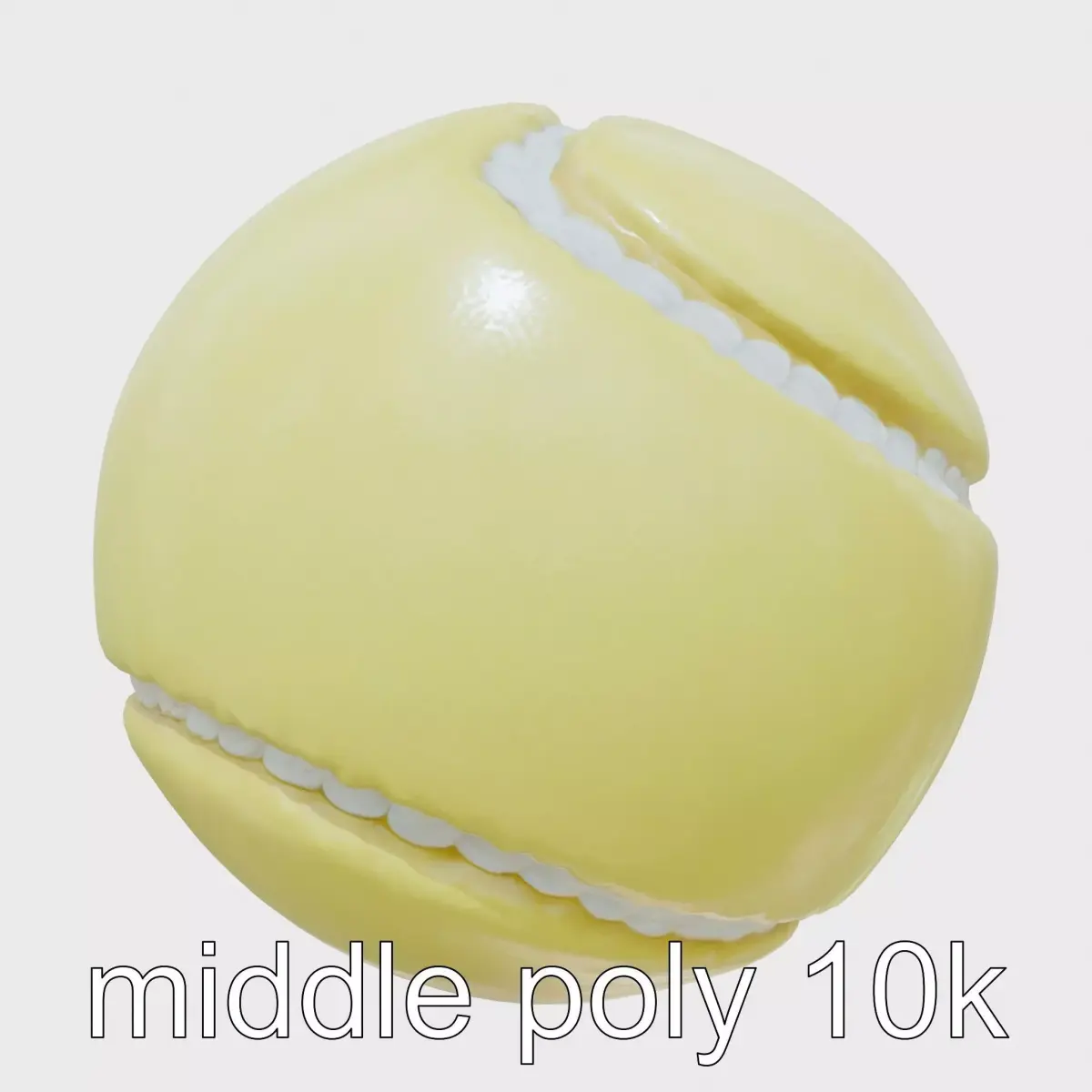 Durable Tennis Ball Model for High-Intensity Training Low-poly 3D model