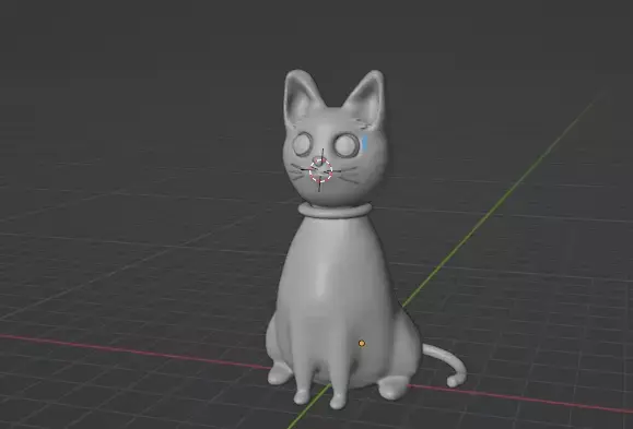 Simple Cat Model Low-poly 3D model
