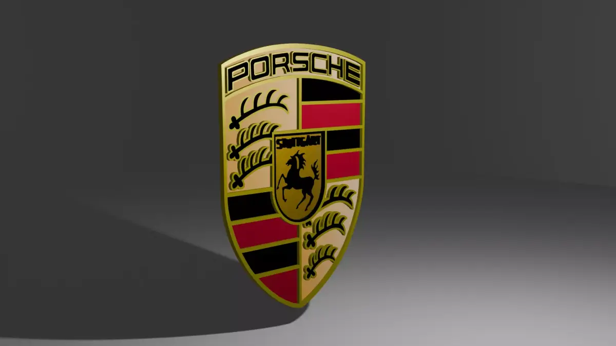 Porsche Logo 3D model purchase