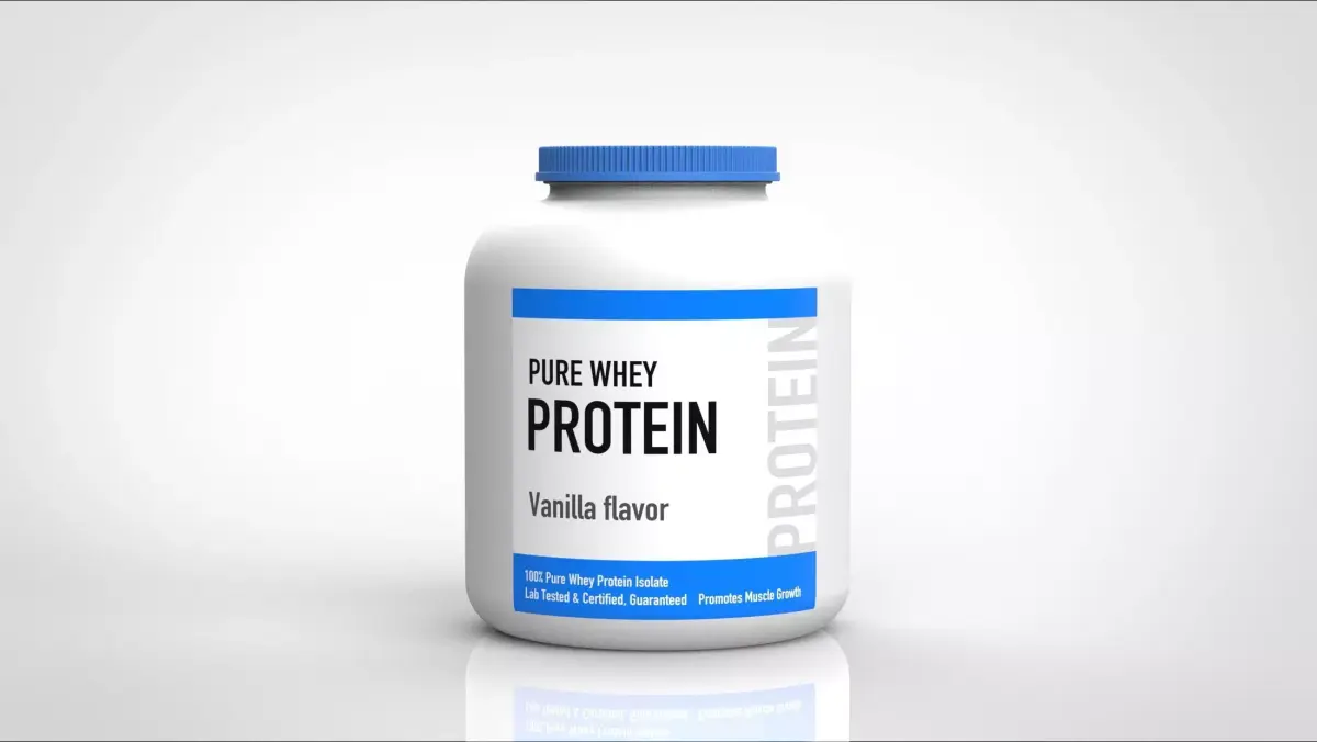protein bottle 3D model
