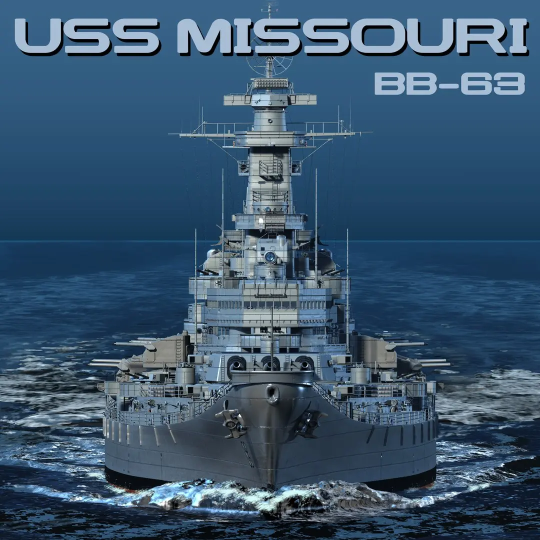 USS Missouri - BB63 3D model