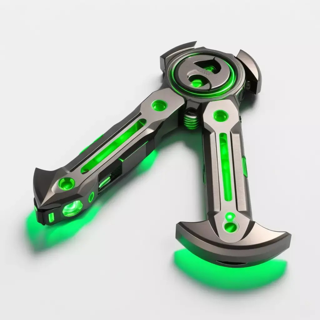 Futuristic SciFi Energy Axe Tool 3D model