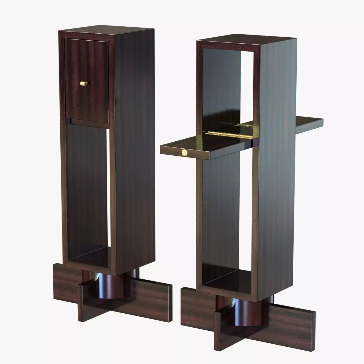 andre sornay side table with two doors 3D model