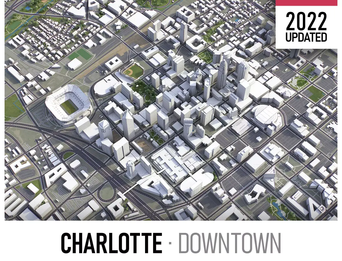 Charlotte Low-poly 3D model