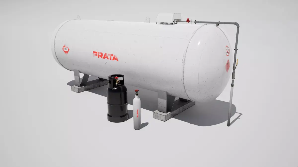 Gas Tank Props 3D model