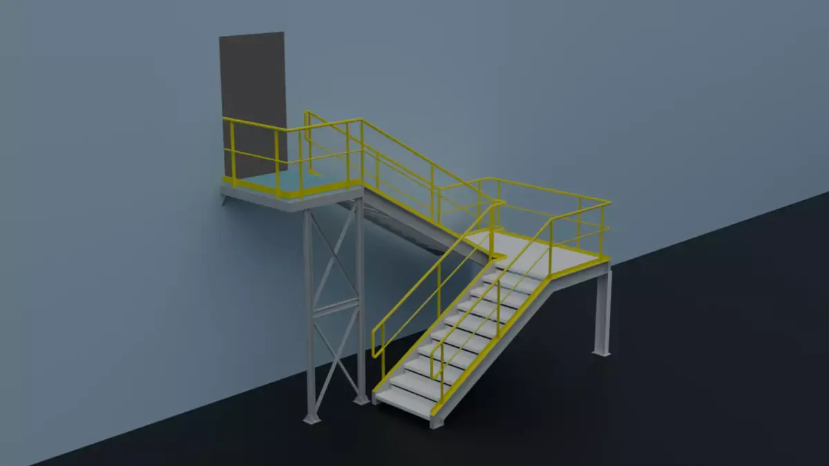 staircase 002  3D model 3D model