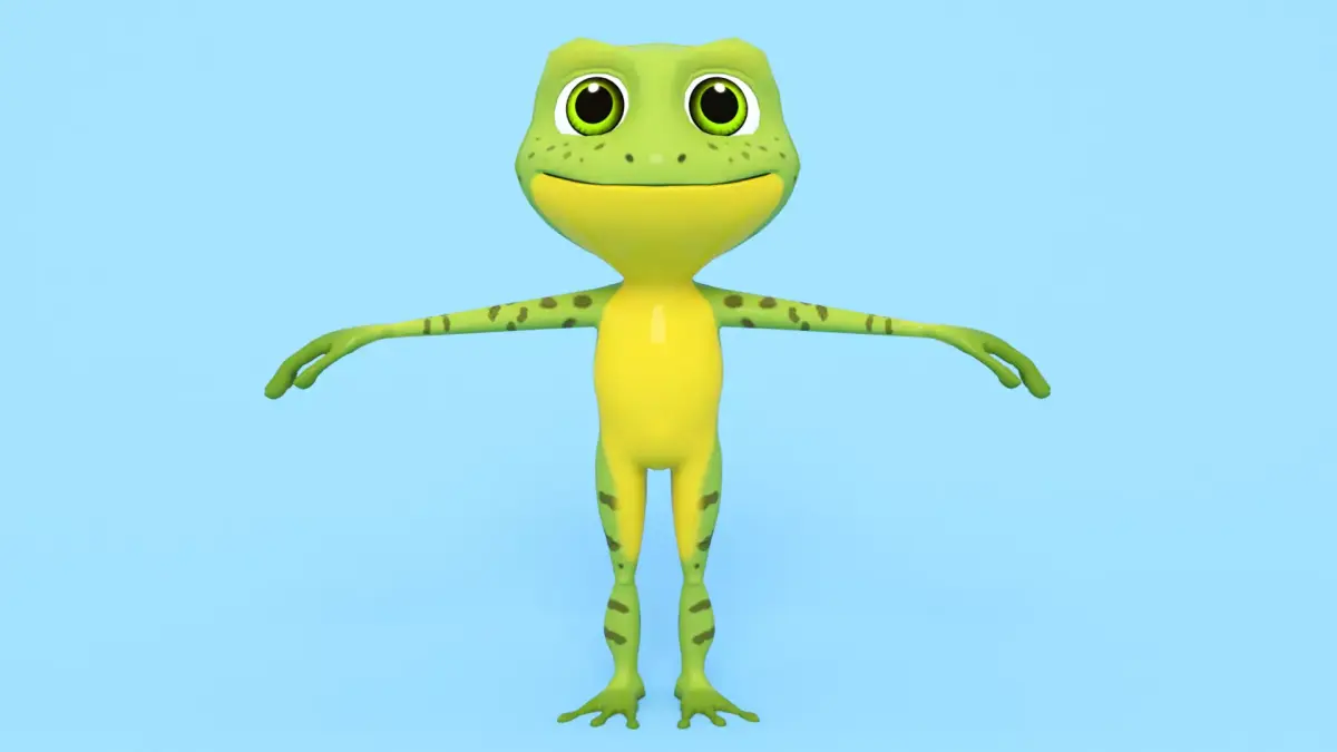 Frog Cartoon Low-poly 3D model purchase