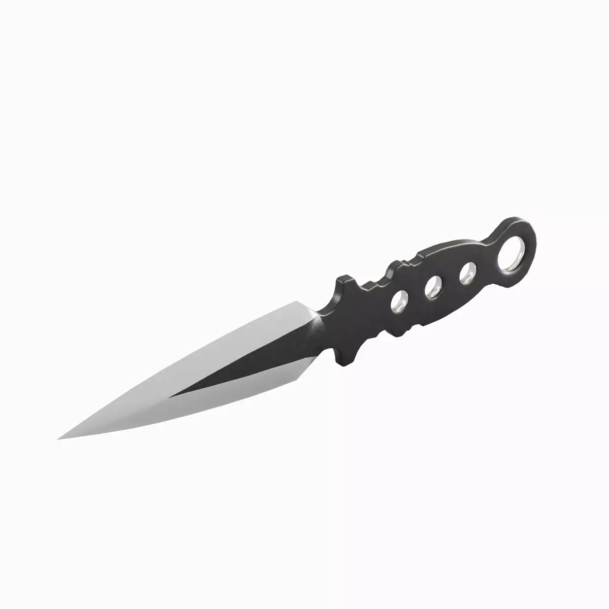 Throwing Knife 01 Low-poly 3D model