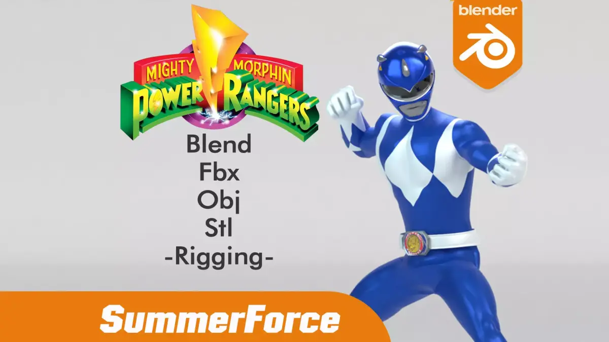 Blue Ranger - Power Ranger 3D model