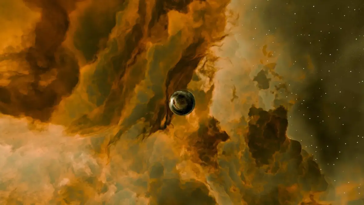 The Saffron Rift Nebula HDRI 16k Seamless 3D model