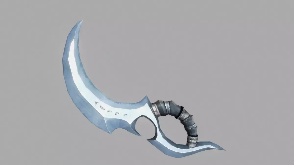 Dagger sword Low-poly 3D model 5
