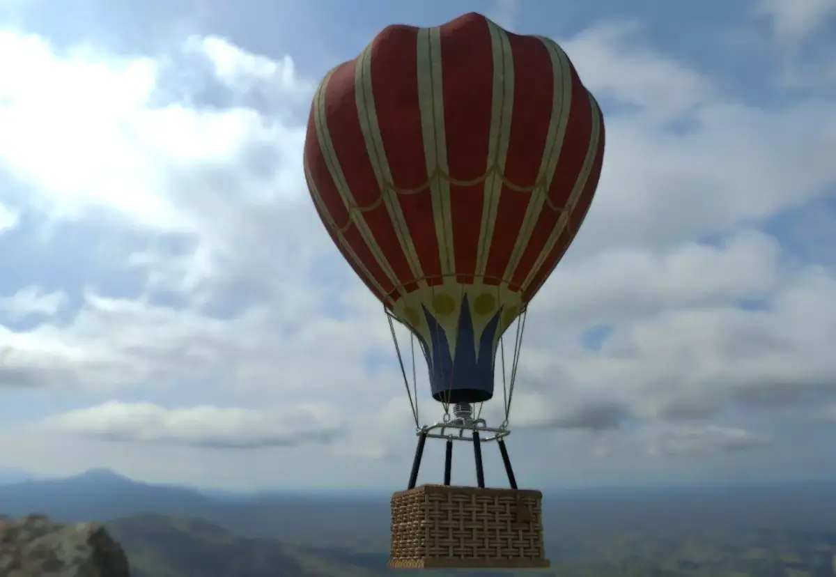 AIR BALLOON Low-poly 3D model shop