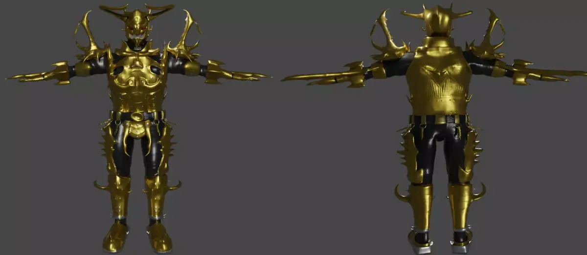 Giraffa Undead 3D model