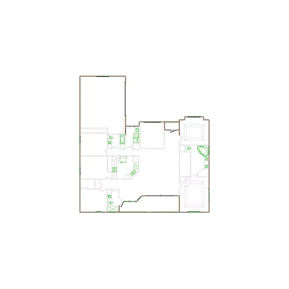 Detailed Exterior Sketch by Interior - 3001-3500 SF - Xactimate 3D model