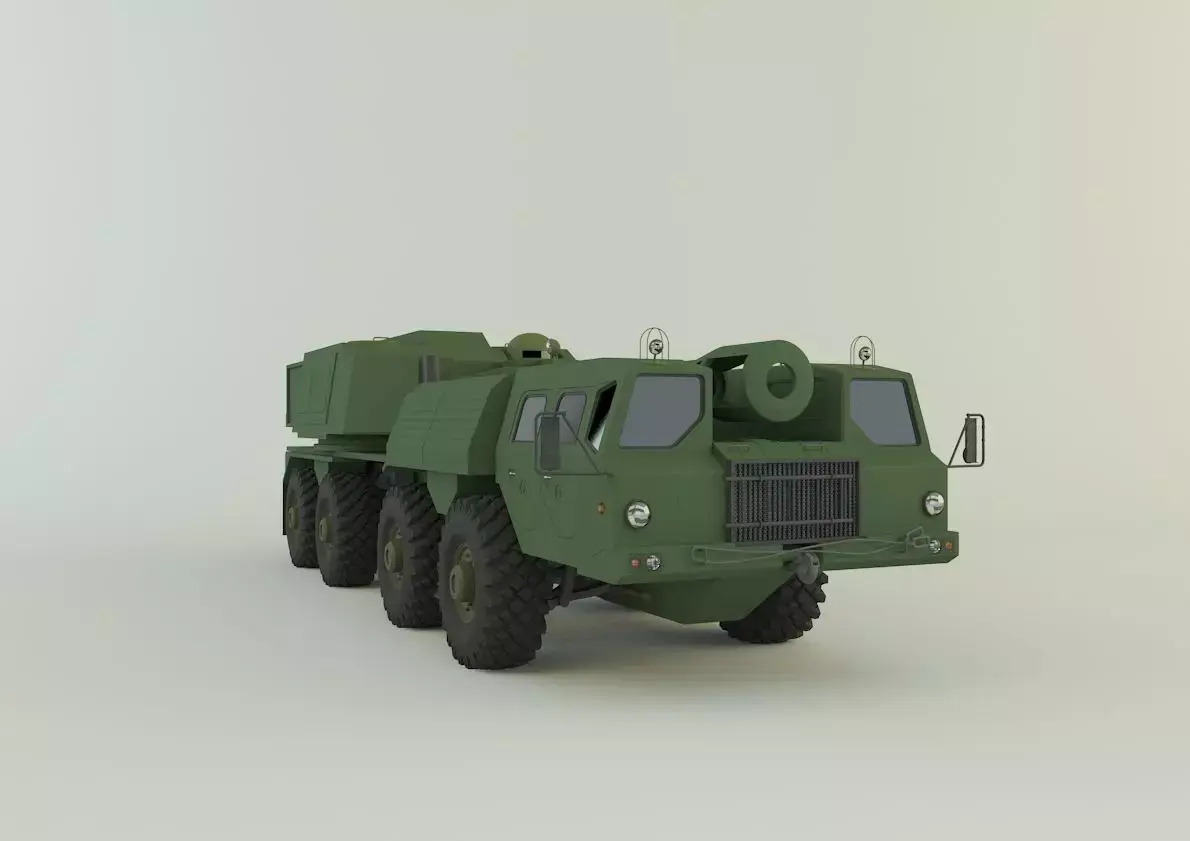 Russian Defense Gun A-222 3D model
