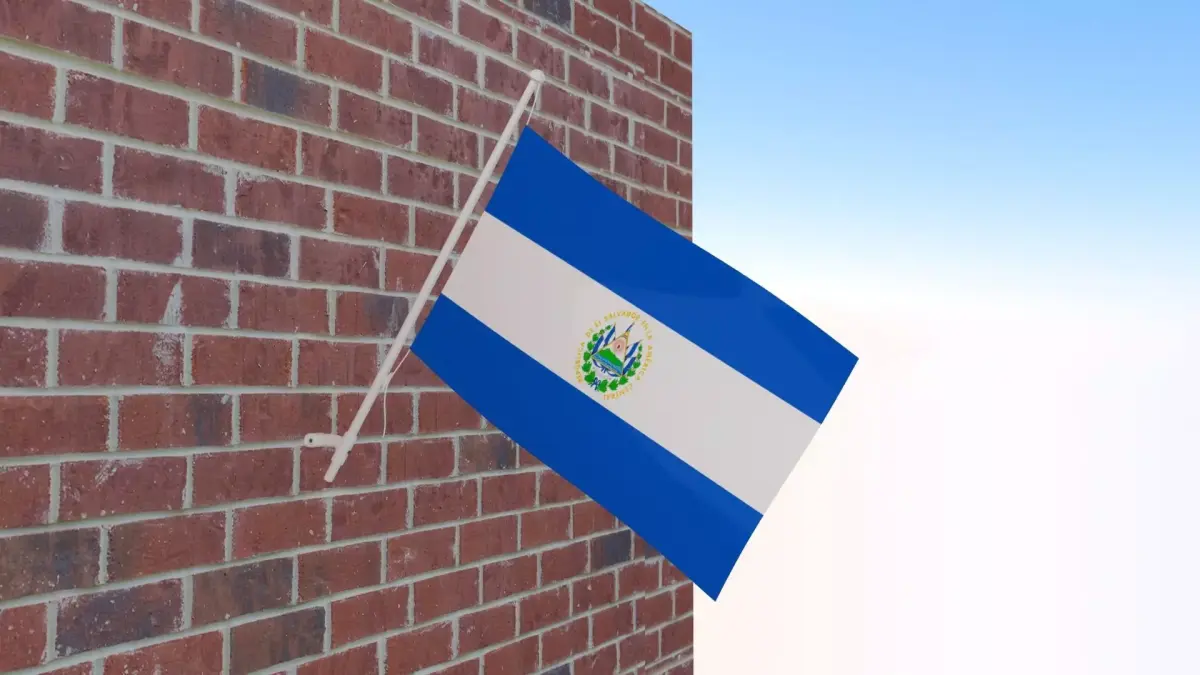 Flag of El Salvador 3D model