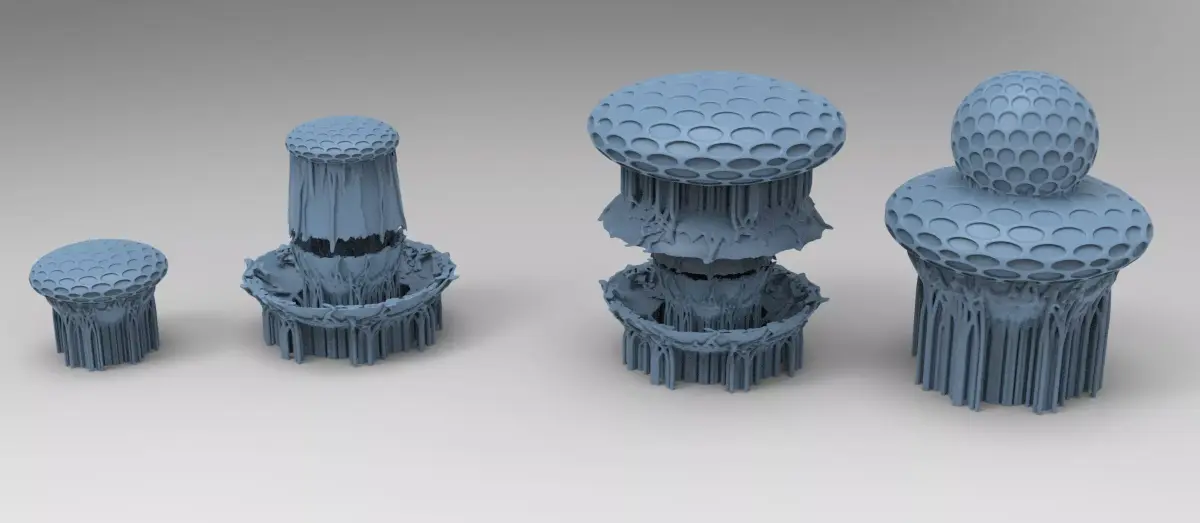 Ivy mushroom root collection 1 Low-poly 3D model