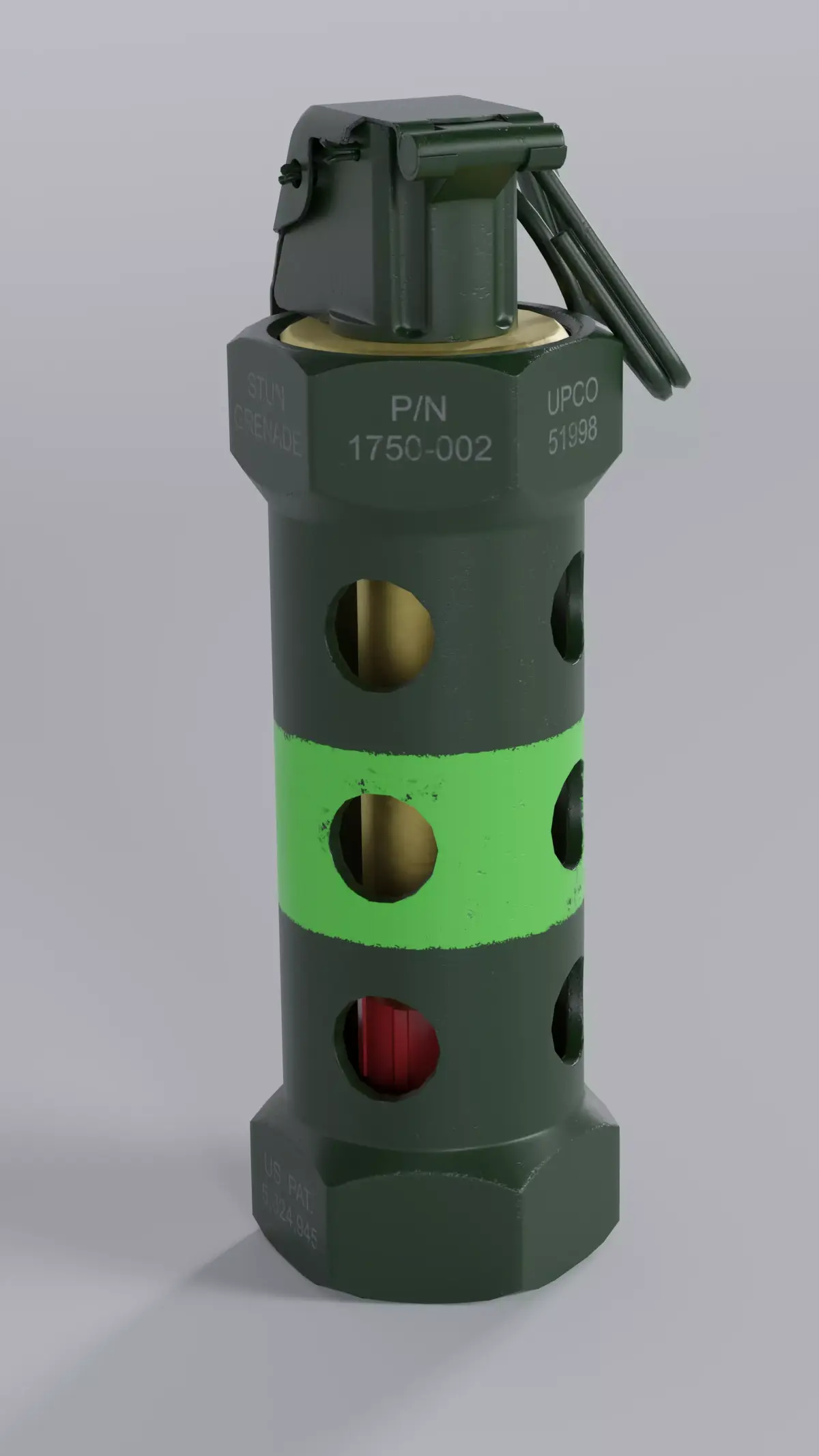 M84 Stun Grenade Game Ready Low-poly 3D model purchase