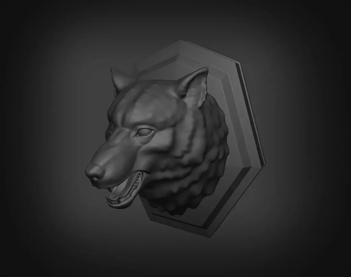 Wolf head Free 3D model