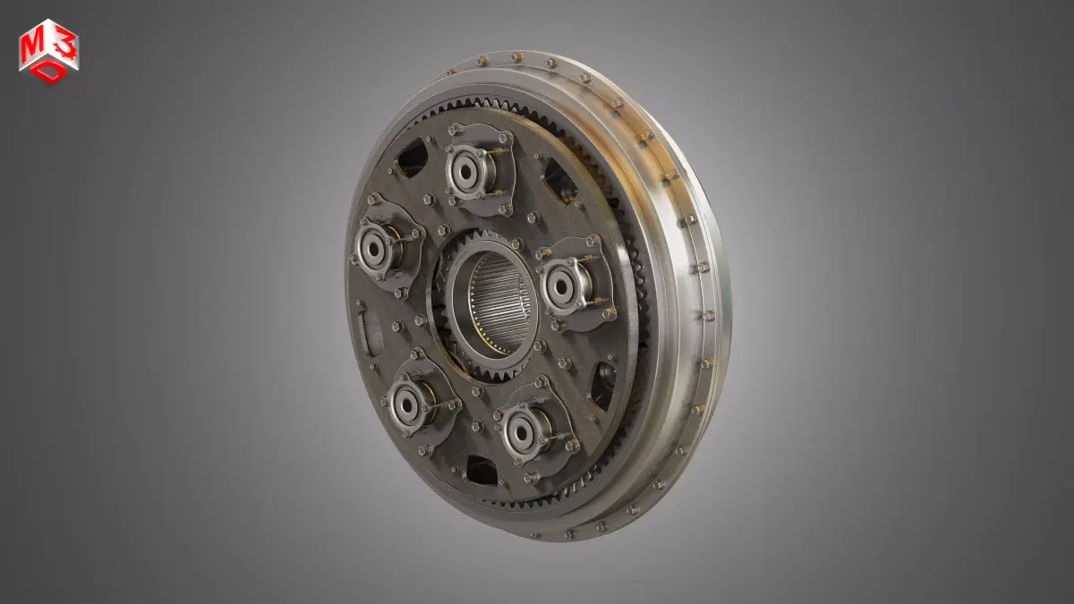 PW GTF Engine Gearbox 3D model