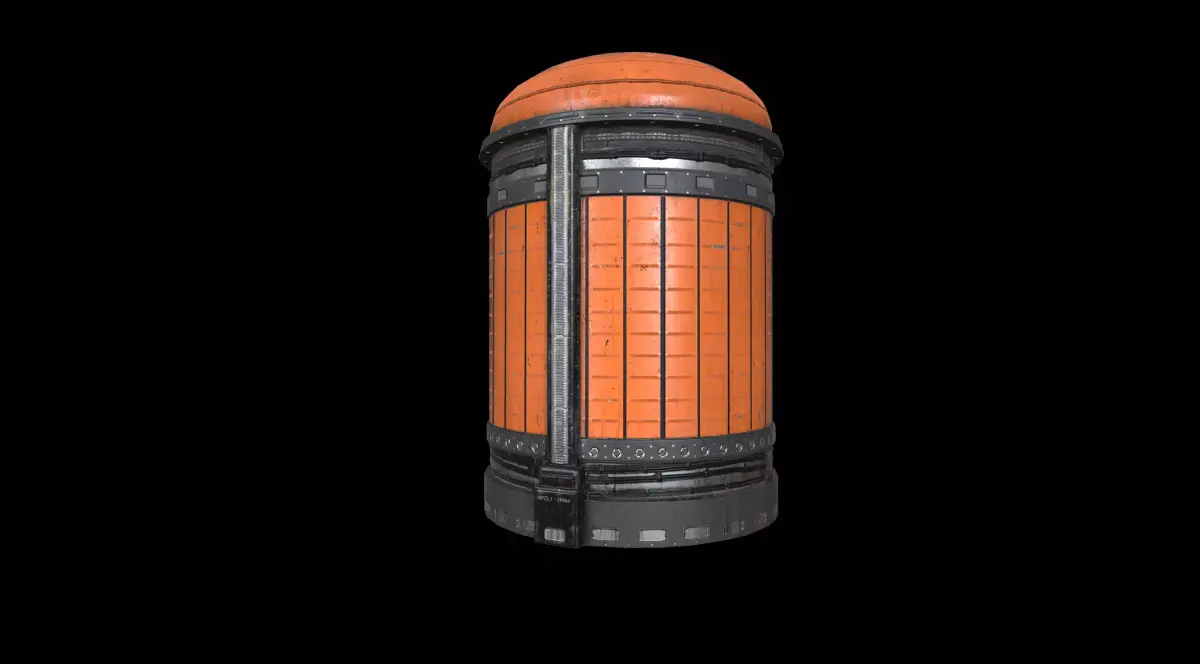  PBR SCI -FI Cistern Low-poly 3D model
