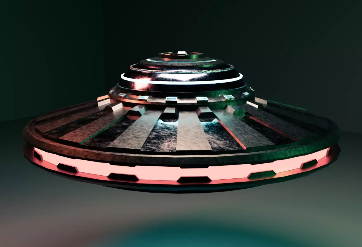 Stylized UFO 3D model