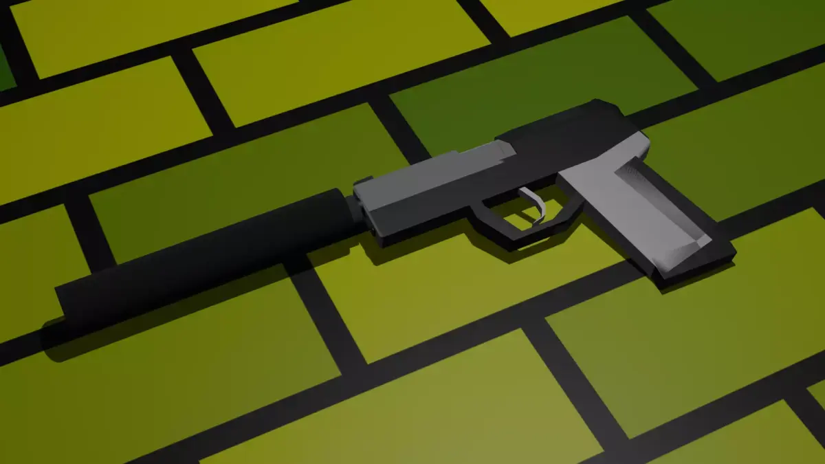 usp-s low poly Free 3D model
