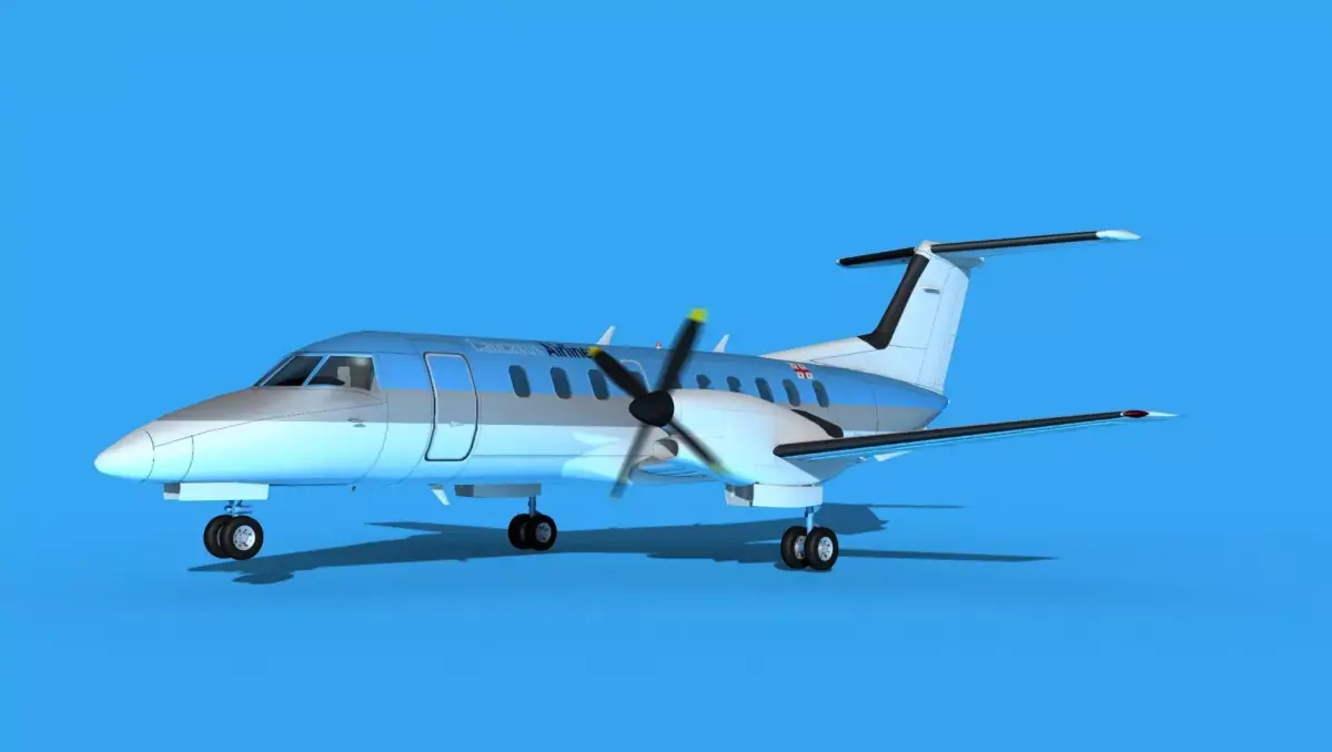 Embraer EMB120 Caucasus Airlines 3D model