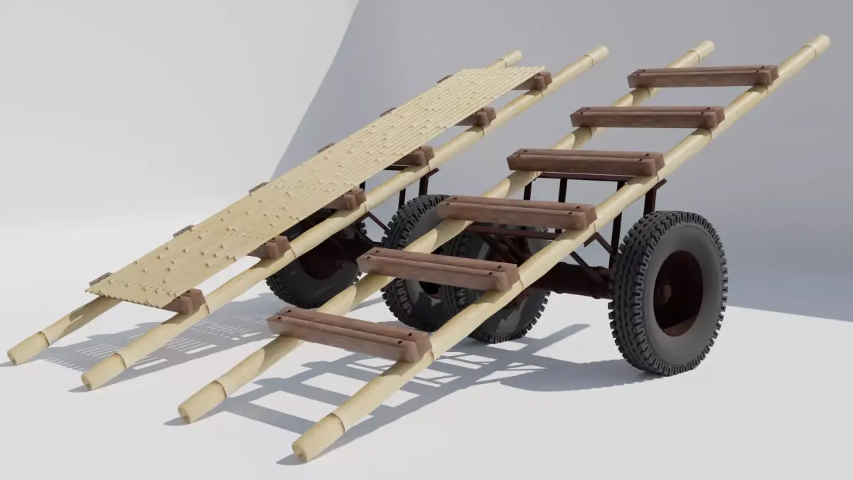 Push cart or Thela gari  3D model