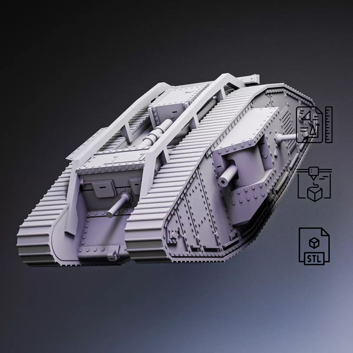 Mark IV Heavy Tank RoZ 3D print model