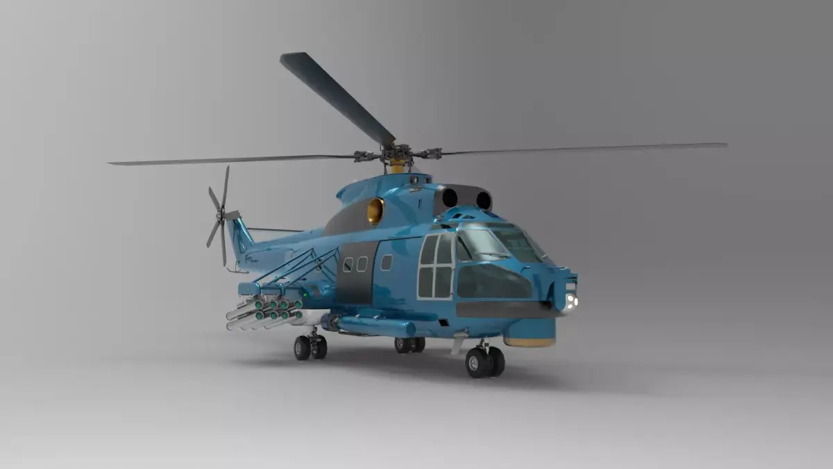 IAR 330 helicopter 3D model purchase