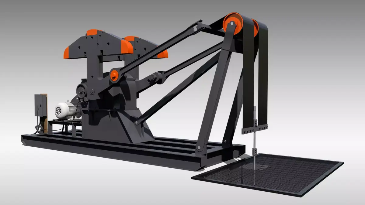 Low Profile Pumpjack 3D model