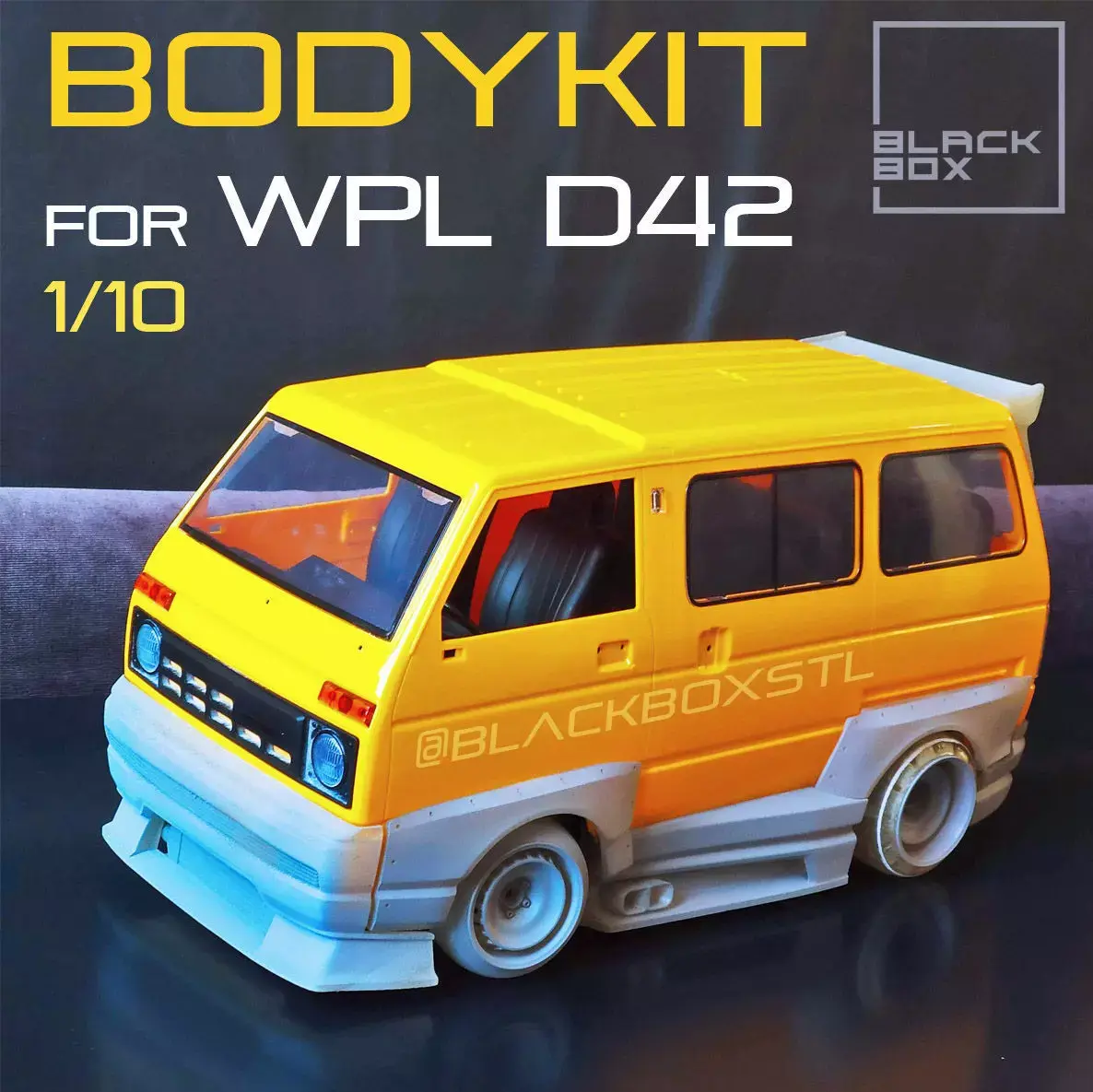 WPL D42 RC BODYKIT by BLACKBOX 1-10th 3D print model