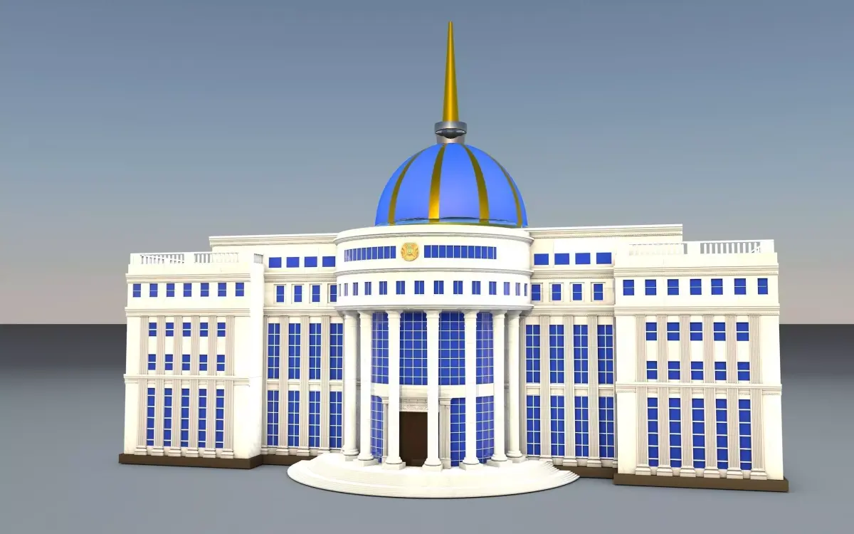 Ak Orda residence of the President of the Republic of Kazakhstan 3D model