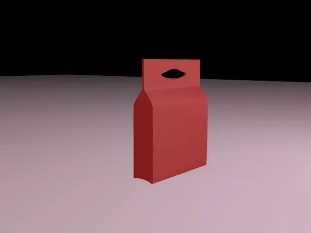 Pouch paper bag 3D model