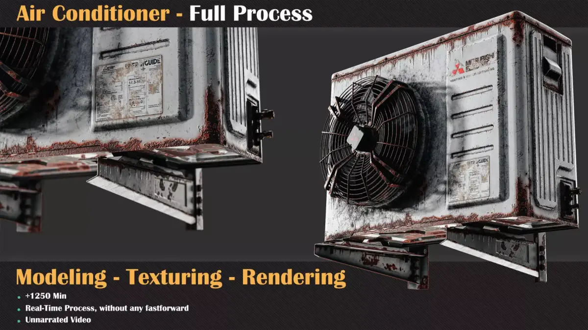 Air Conditioner - Full Tutorial   3D model