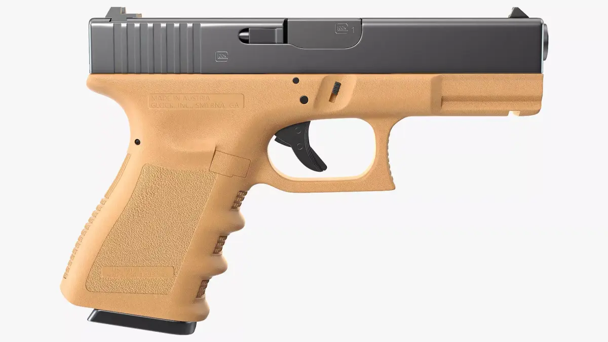 Glock 19 GEN 3 Olive 3D model