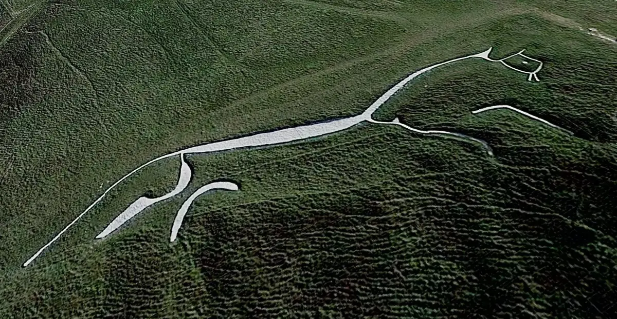 Uffington White Horse Low-poly 3D model