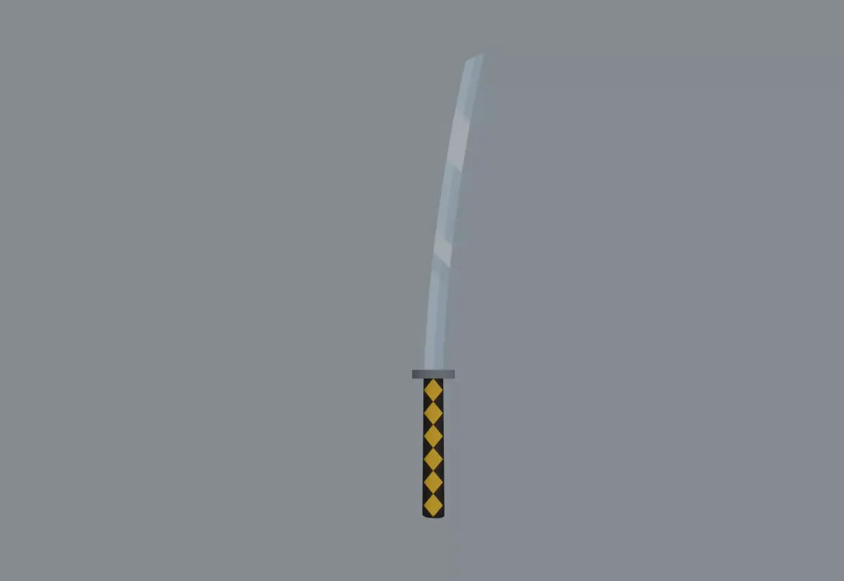 Samurai Jack Sword Low-poly 3D model
