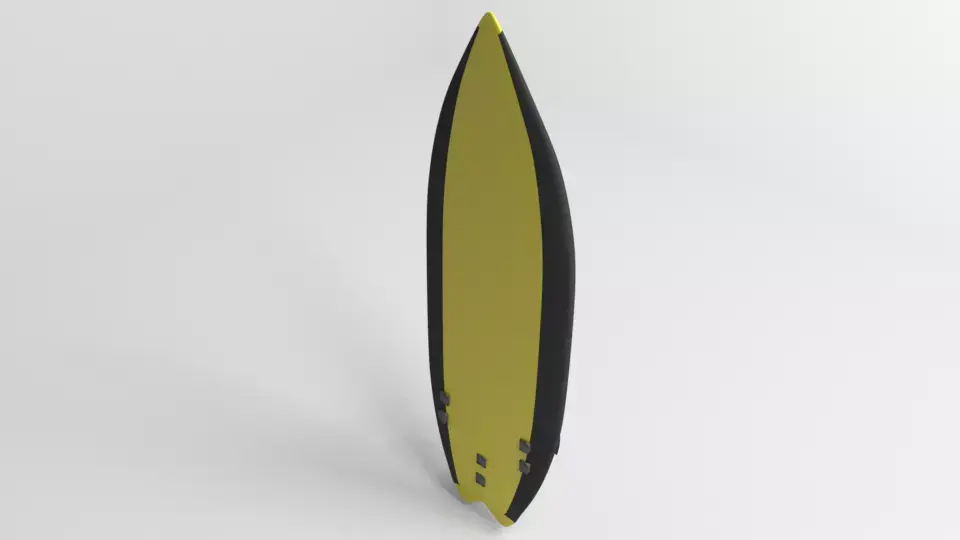 Fish Surfboard 3D model