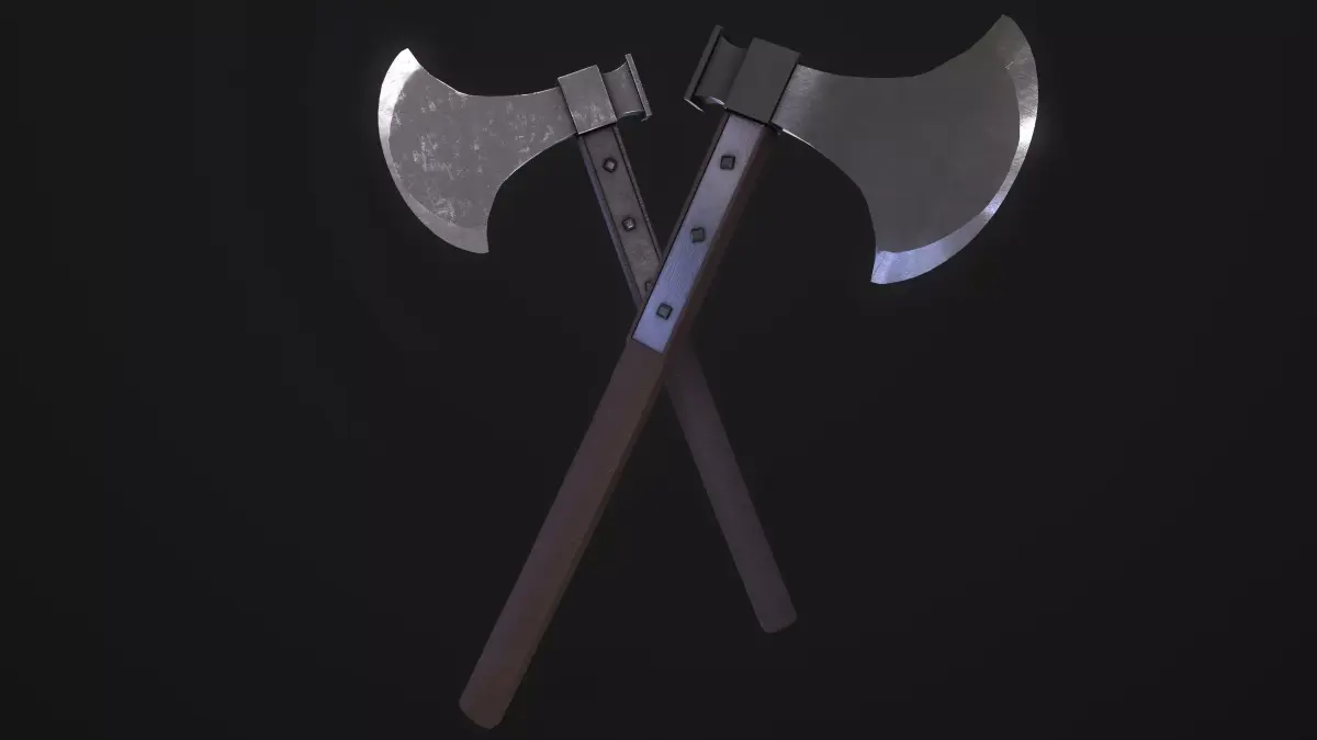 Axe of Giovanni Battista Bugatti - Papal Executioner Low-poly 3D model