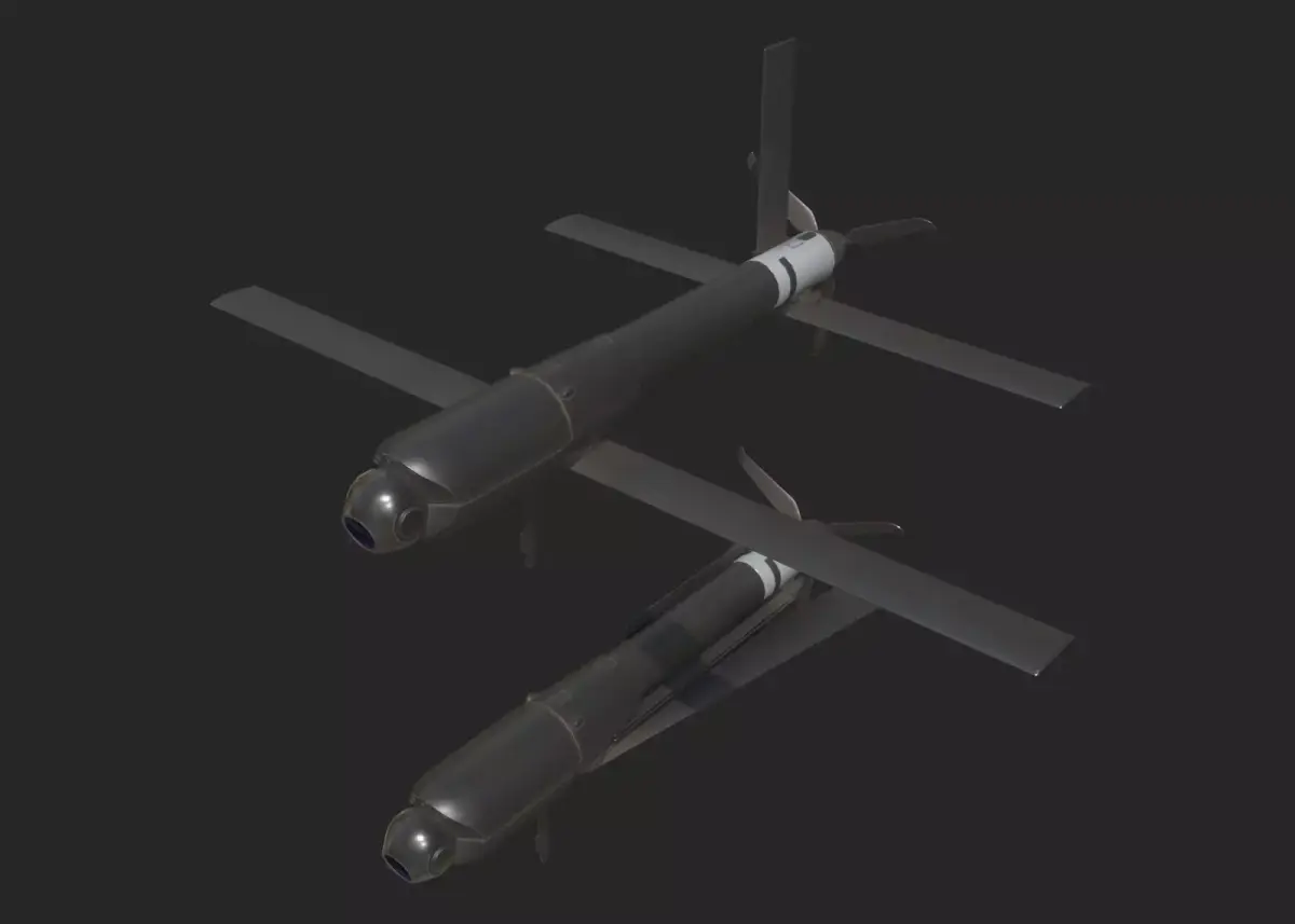 eroVironment Switchblade 600 Predator Drone Missile Low-poly 3D model